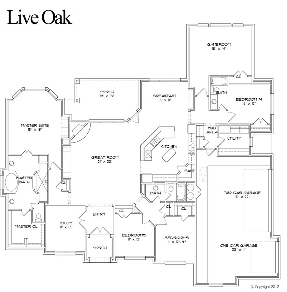The Live Oak Clear Rock Homes